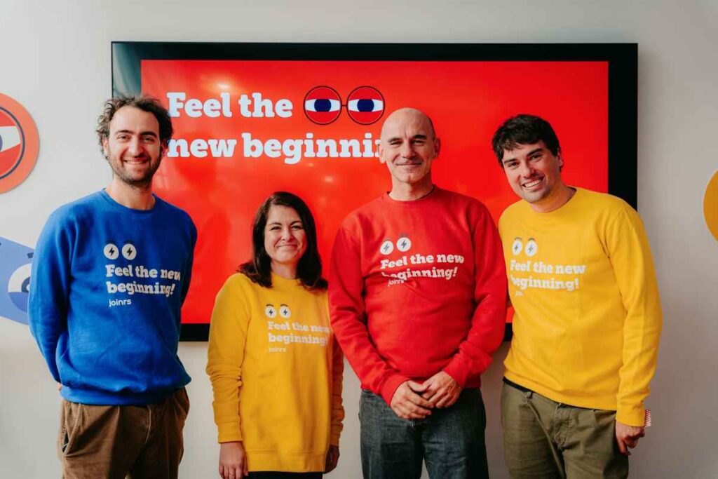 Joinrs - I founder Nicolo? Bardi, Stefano Antonelli, Martina Mattone e Gabriele Giugliano