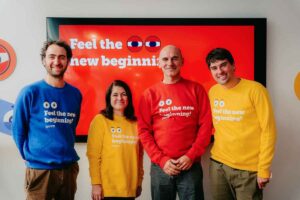 Joinrs - I founder Nicolo? Bardi, Stefano Antonelli, Martina Mattone e Gabriele Giugliano